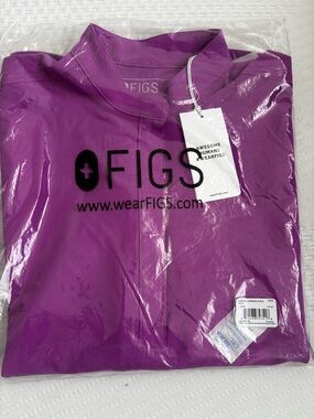 Figs Ultraberry Rafaela Oversized Scrub Top XXS NWT